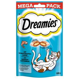 Dreamies Katzensnack Mega Pack mit Lachs 180g