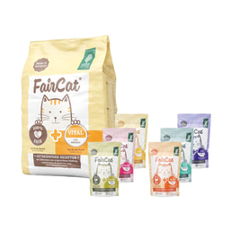 FairCat Vital 7,5kg + FairCat Multipack 6x85g gratis