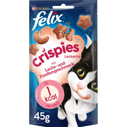 FELIX Crispies Katzensnack Lachs- und Forellengeschmack