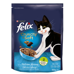 FELIX Crunchy &amp; Soft Thunfisch &amp; Seelachs