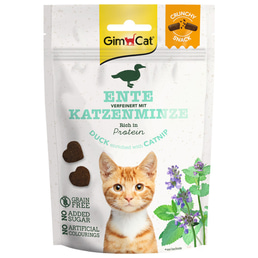 GimCat Crunchy Snacks Ente mit Katzenminze