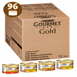GOURMET Gold Zarte Häppchen in Sauce Mixpaket 96x85g