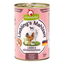 GranataPet Liebling’s Mahlzeit Lamm und Hühnerherzen