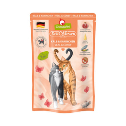 GranataPet Katze - Delicatessen Pouch Kalb &amp; Kaninchen