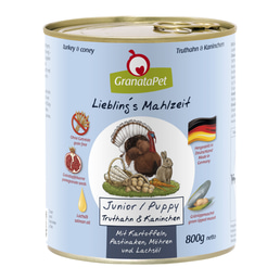 GranataPet Liebling's Mahlzeit Junior Truthahn und Kaninchen
