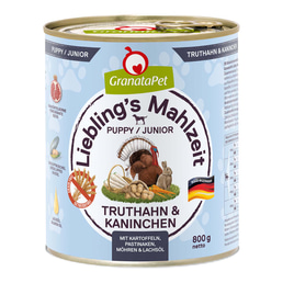 GranataPet Liebling's Mahlzeit Junior Truthahn und Kaninchen