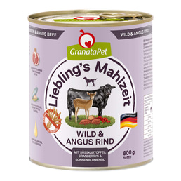 GranataPet Liebling's Mahlzeit Wild und Angus Rind