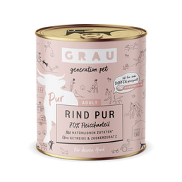 GRAU Hund Adult Rind Pur