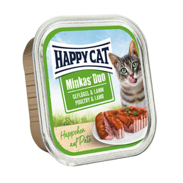 Happy Cat Minkas Duo Geflügel und Lamm 12x100g
