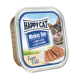 Happy Cat Minkas Duo Rind &amp; Lachs Paté