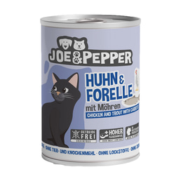 Joe &amp; Pepper Cat Huhn &amp; Forelle mit Möhren