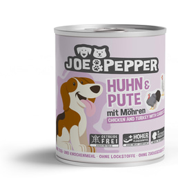 Joe &amp; Pepper Dog Huhn &amp; Pute mit Möhren