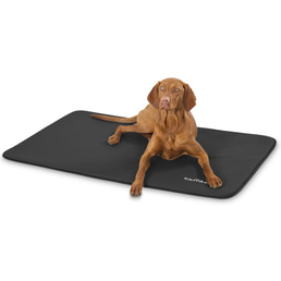 Knuffelwuff Leder Hundematte Cheyenne Schwarz