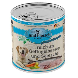 LandFleisch Dog Classic Geflügelherzen &amp; Seelachs
