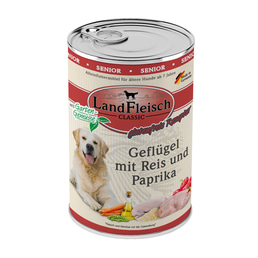 LandFleisch Dog Classic Senior Geflügel, Reis &amp; Paprika