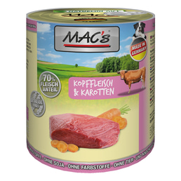 MAC's Dog Kopffleisch und Karotten