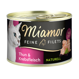 MIAMOR Nassfutter Feine Filets Naturelle Thun und Krebsfleisch