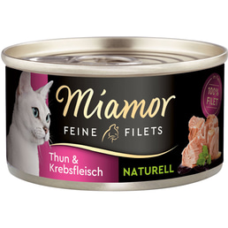 Miamor Feine Filets Naturelle Thunfisch und Krebs