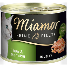 Miamor Katzen-Nassfutter Feine Filets in Jelly Thunfisch und Gemüse