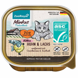 ZooRoyal Minkas Kitten Huhn &amp; ASC Lachs