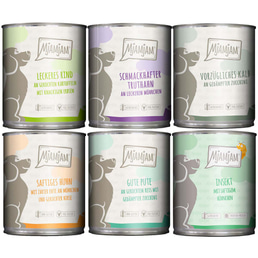 MjAMjAM Mixpaket II mit Huhn&amp;Ente, Rind, Pute, Kalb, Truthahn, Insekt 6x800g