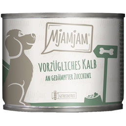 MjAMjAM vorzügliches Kalb an gedämpfter Zucchini