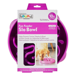 Fun Feeder Slo Bowl Anti Schling Flower Purple
