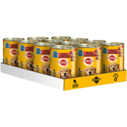 Pedigree Dose mit 3 Sorten Rind, Lamm und Huhn