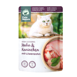 Pure Nature ADULT Huhn &amp; Kaninchen mit Löwenzahn