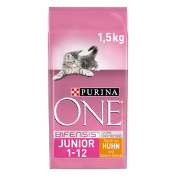 PURINA ONE BIFENSIS® Junior, bohaté na KUŘE a celozrnné obiloviny