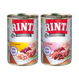 Rinti Kennerfleisch Mix mit Huhn, Kalb 24x400g