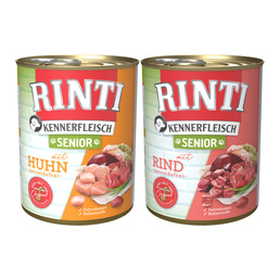 Rinti Kennerfleisch SENIOR Mixpaket mit Huhn und Rind 24x800g