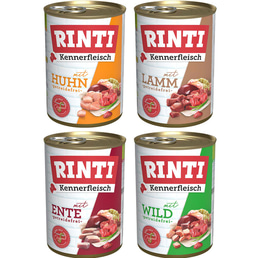 Rinti Kennerfleisch Mix Lamm &amp; Huhn &amp; Ente &amp; Wild 24x400g