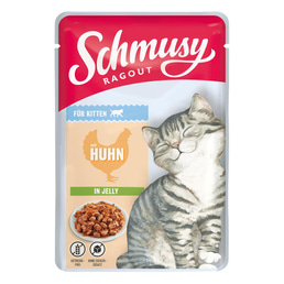 Schmusy Ragout für Kitten mit Huhn in Jelly