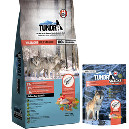 Tundra Wildlachs 11,34kg + 100g Lachs Snack