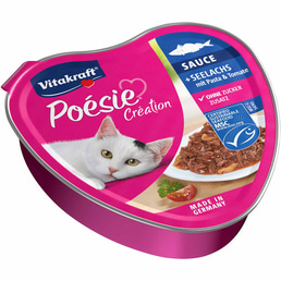 Vitakraft Katzenfutter Poésie Sauce mit Seelachs und Tomate