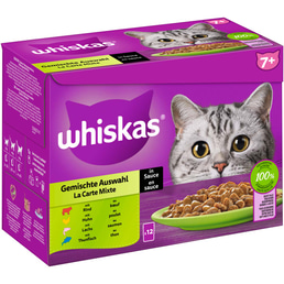 Whiskas Multipack 7+ Gemischte Auswahl in Sauce 12x85g