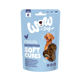 WOW DOG Soft Cubes Huhn mit Pastinake 150 g