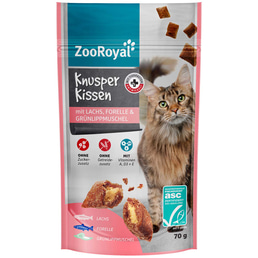 ZooRoyal Knusperkissen Lachs, Forelle &amp; Muschel