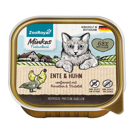 ZooRoyal Minkas Naturkost Adult Ente &amp; Huhn  mit Karotten &amp; Distelöl