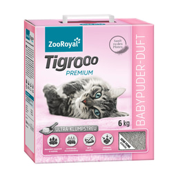 ZooRoyal Tigrooo s vůní dětského pudru, 6 kg