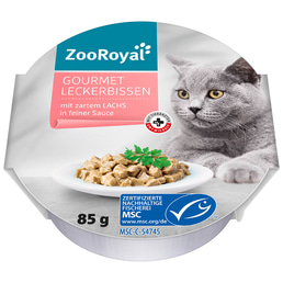 ZooRoyal Gourmet Leckerbissen Lachs in Sauce