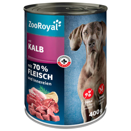ZooRoyal Hunde-Nassfutter mit Kalb