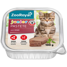 ZooRoyal Junior Pastete mit Rind