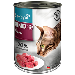 ZooRoyal Katze Rind + pur