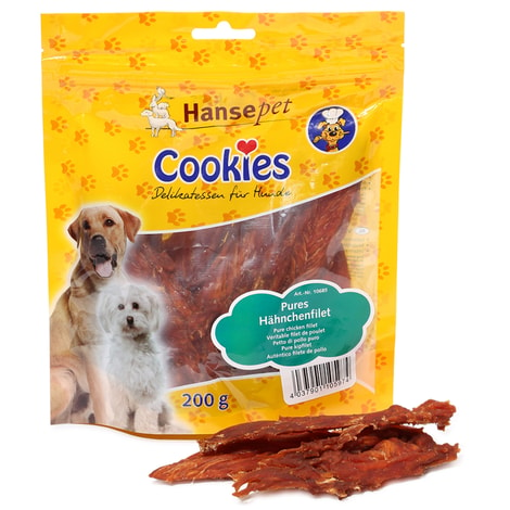 Hansepet Hundesnack Cookies Delikatess-Hähnchenfilet