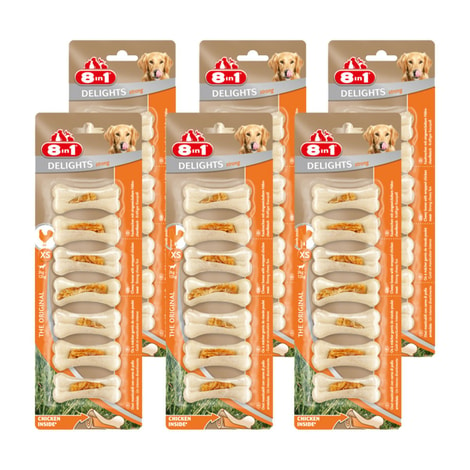 8in1 Hundesnacks Delights Kauknochen Strong