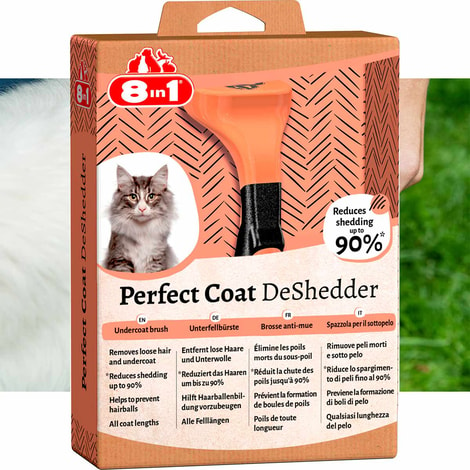 8in1 Unterfellbürste Perfect Coat DeShedder Katze