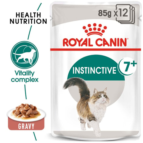 ROYAL CANIN INSTINCTIVE 7+ Nassfutter in Soße für ältere Katzen