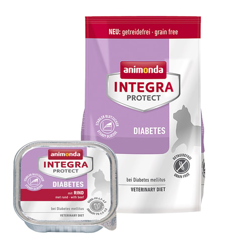 Animonda Integra Protect Diabetes im Sparpaket 1,2kg + 32x100g